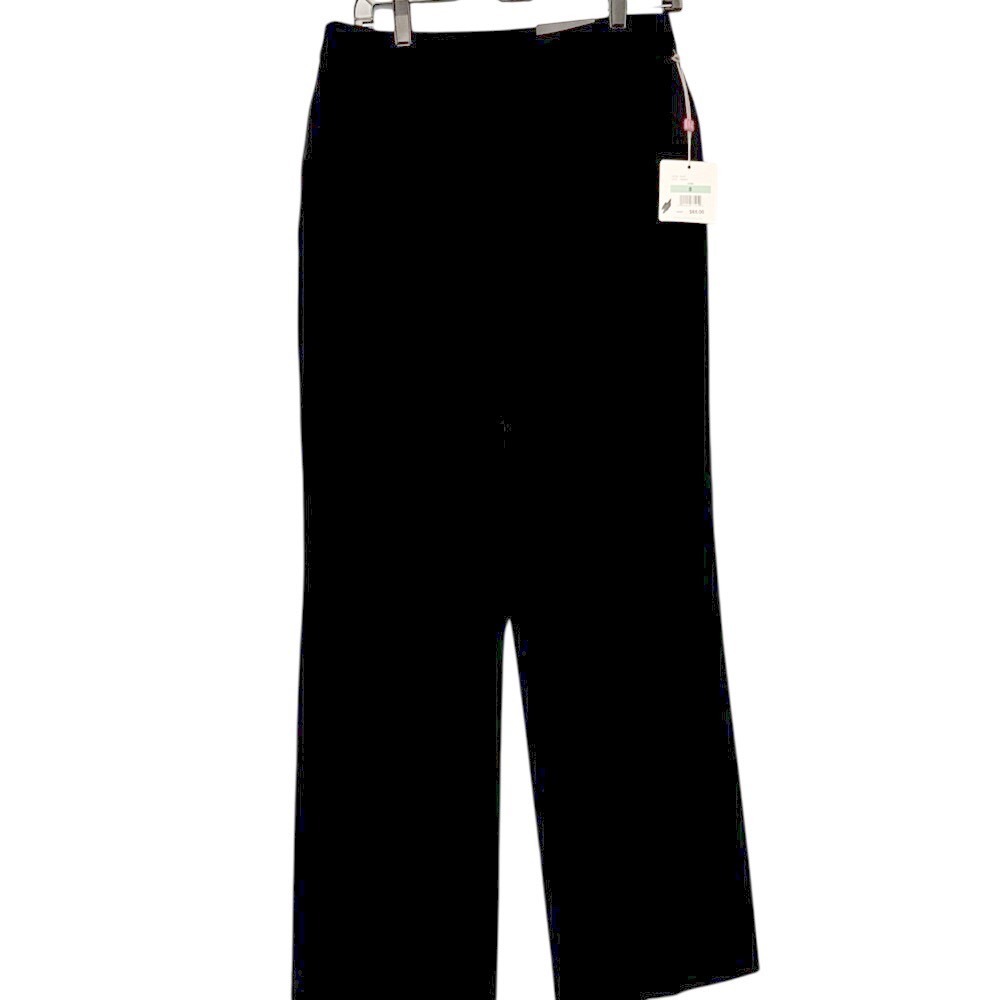 Rafaella Classic Black High Rise Straight Leg Slimming Panel Dress Pants Size‎ 8